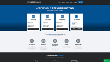 HostMaxim Homepage